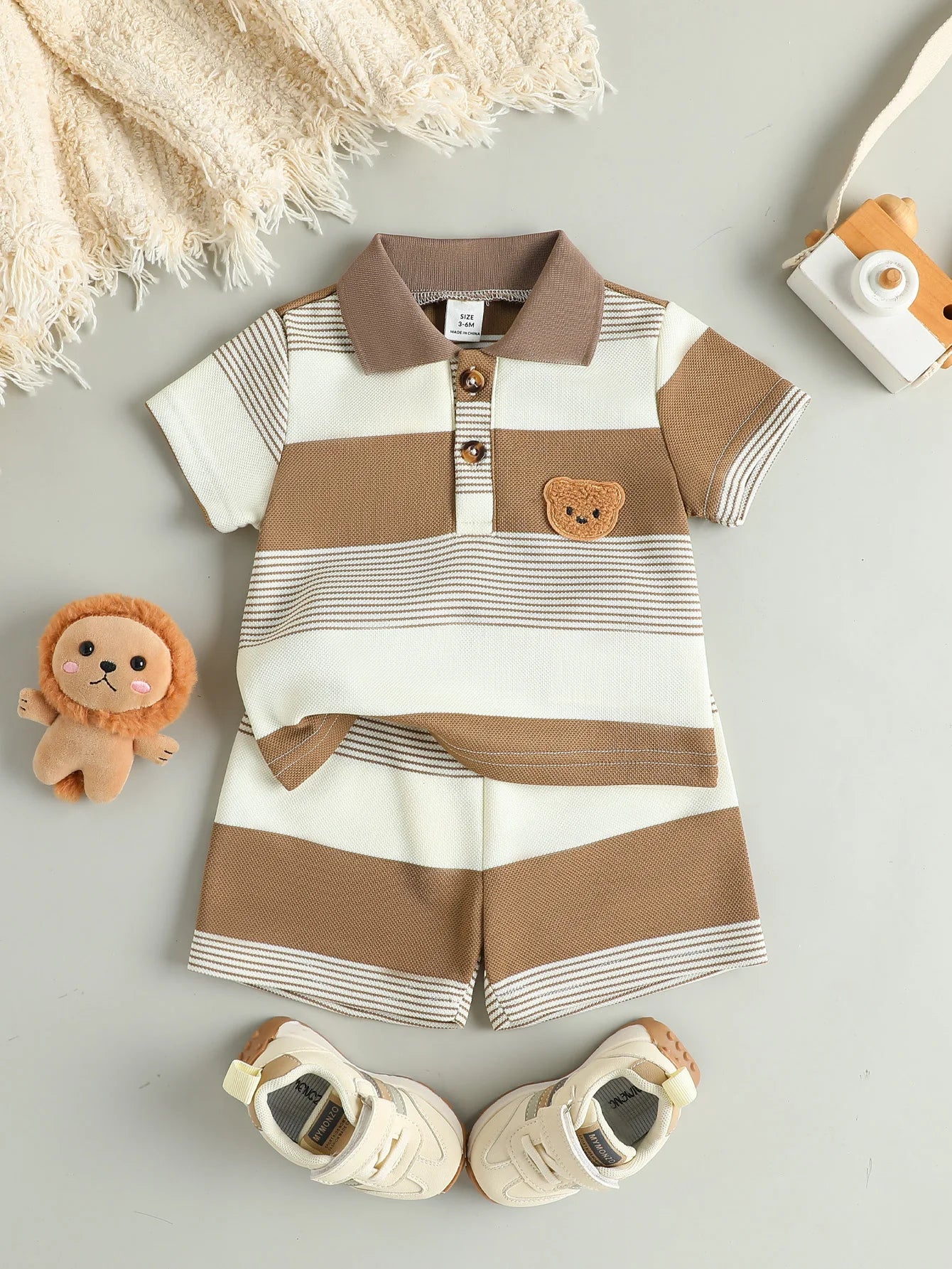 Conjunto Little Bear – Listras de Verão