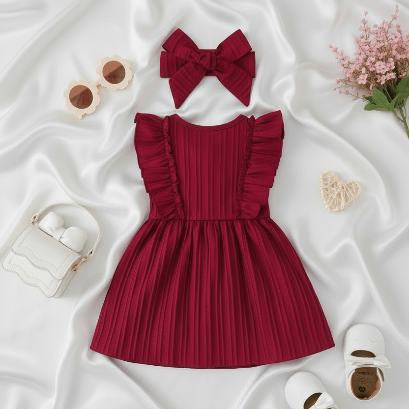 Vestido Burgundy Charm